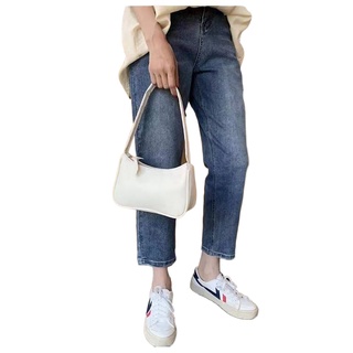 EMS fashion Simple Elegant Korean Bag Women Small Shoulder Bag Pure Color Casual Sling Handbags PdP