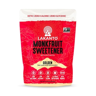 Lakanto Golden Monkfruit Sweetener with erythritol sugar replacement keto friendly 454/235 g
