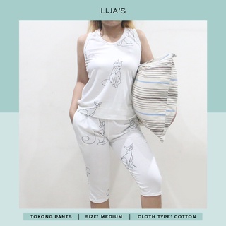 LIJA'S Reida Comfy Tokong Pants Set [Sleepwear]