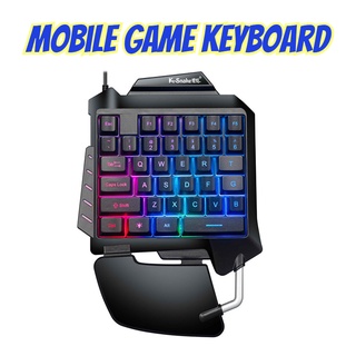 One-handed Keyboard Gaming Focused Mechanical Keyboard Mobile Game Keyboard Wired USB Keyboard