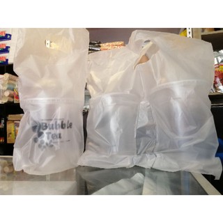 Single/double takeout plastic bags 100 pcs. per pack