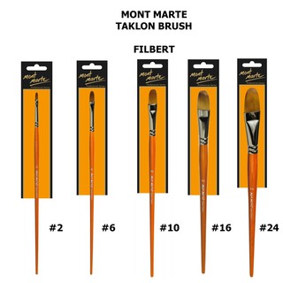 Mont Marte [MCG] Premium Authentic TAKLON Solo Brushes [PER PIECE] -Filbert/Brush Liner/ Dagger