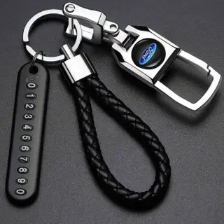 Ford Car Keychain Men's Creative Alloy Metal Keyring Keychain Key Chain Ring Keyfob Gift