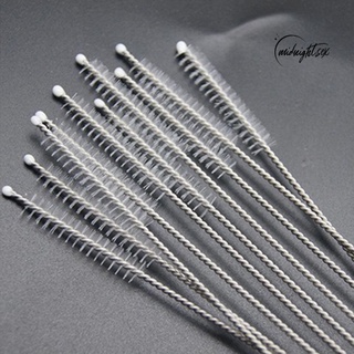 MNS 10Pcs Stainless Steel Cleaning Drinking Pipe Brush Straw Cleaner Kitchen Tool