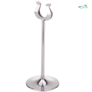 New 8" Stainless Steel U Shaped Table Number Place Card Holder Menu Stand (7)