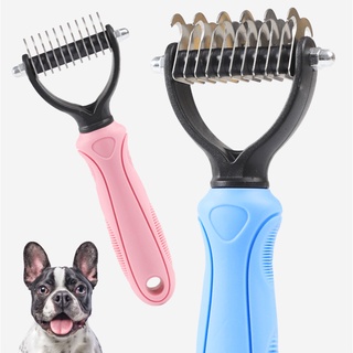 Hair Removal Comb for Dogs Cat Detangler Fur Trimming Dematting Deshedding Brush Grooming Tool