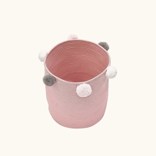 Elegant Design Storage Rope Basket Colorful Body with Colorful Dots