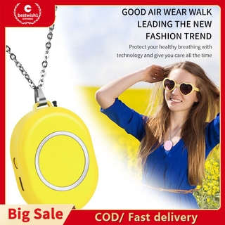✨☞COD/ Fast delivery Air Purifier Wearable Necklace Mini Portable USB Air Cleaner Negative Lon Generator Low Noise Air Freshener ⭐bestwish1