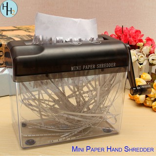 Mini Hand Shredder Portable Mechanic Paper Quilling Fringer Tools Straight (Black)