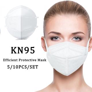 10 Pcs KN95 Civil Protective Mask Disposable Breathable Dustproof Anti-droplet Anti-saliva Anti-fog Without Valve