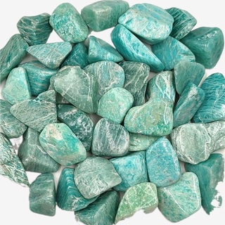 crystal stones♞100g Bulk Natural Amazonite Gravel Tumbled Stone Crystal Healing Reiki Gemstone Mine