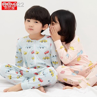 #discount price ▧☄☄Children s one-piece pajamas spring and autumn pure cotton middle-aged children s