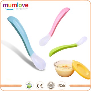 Soft Silicone feeding spoon for baby toddler training spoon BPA Free