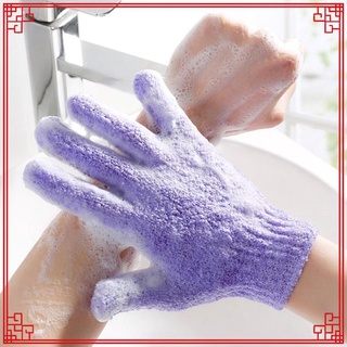 ☟Today Marktet Shower Gloves Exfoliating Wash Skin Spa Bath Gloves Foam Bath Skid Resist (1pc random (1)
