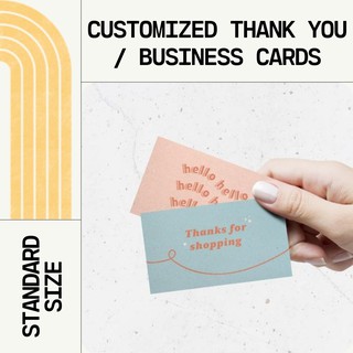 customized thank you cards / business cards / note cards