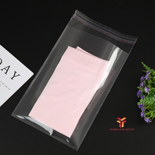 100pcs OPP with Adhesive Clear Plastic Poly Bag (Packaging for Mask, Cards, Liptints, Stickers, etc)