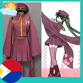 New Vocaloid Hatsune Miku Senbonzakura Uniform Kimono Dress Outfit Costumes Anime Cosplay Full Lengt