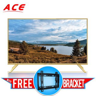 ACE 32" Aluminum HD Smart TV Gold LED-808 DK8 Android 9.0 with Bracket