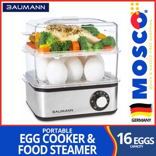 Baumann™ Egg Cooker & Steamer | Portable Steamer | Stainless | Germany Imported