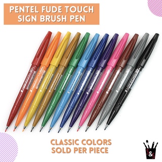 PENTEL Fude Touch Sign Brush Pen - CLASSIC COLORS