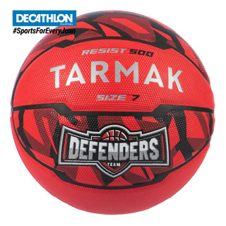 Decathlon Tarmak Men's Size 7 (Ages 13 and Up) Beginner Basketball - Red.