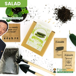 Growing Kit CUCUMBER • Seedling Kit • Seed Starting Kit • Grow Kit • FarmJoe
