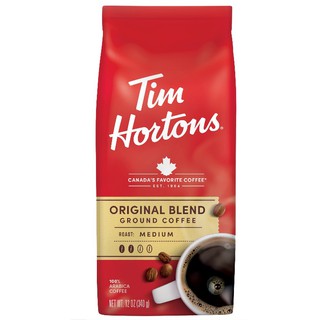 Tim Hortons Original Blend, Medium Roast Ground Coffee 340g, Made with 100% Arabica Beans