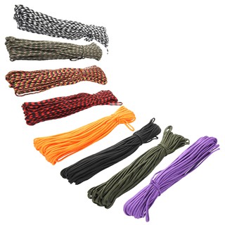 (✿Outdoor✿)Paracord 550 Parachute Cord Lanyard Rope 100FT Survival Rope