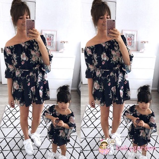 ღ♛ღFamily Mother and Daughter Matching Girls Floral