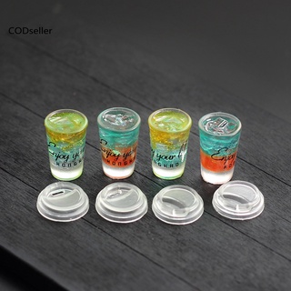 COD_ Resin Miniature Drink Dollhouse Mini Simulation Drink Hand-on Ability for Children
