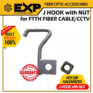 J HOOK with NUT for POLE LINE FITTINGS ( FIBER CABLE or CCTV)