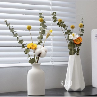 Nordic Minimalism Style Decoration, Elegant Vase for Mantel, Table, Living Room Decoration, White Mo (7)