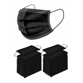 High Quality 3 Ply Black Surgical Facemask Disposable 50pcs