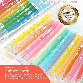 Markers◊☢bnesos Stationary School Supplies Gel Pen Set Journal Pen set Colored Pens Morandi Ballpen