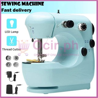 Mini Electric Sewing Machine Portable Household Sewing Machine Beginner Tailors Crafting Mending Mac