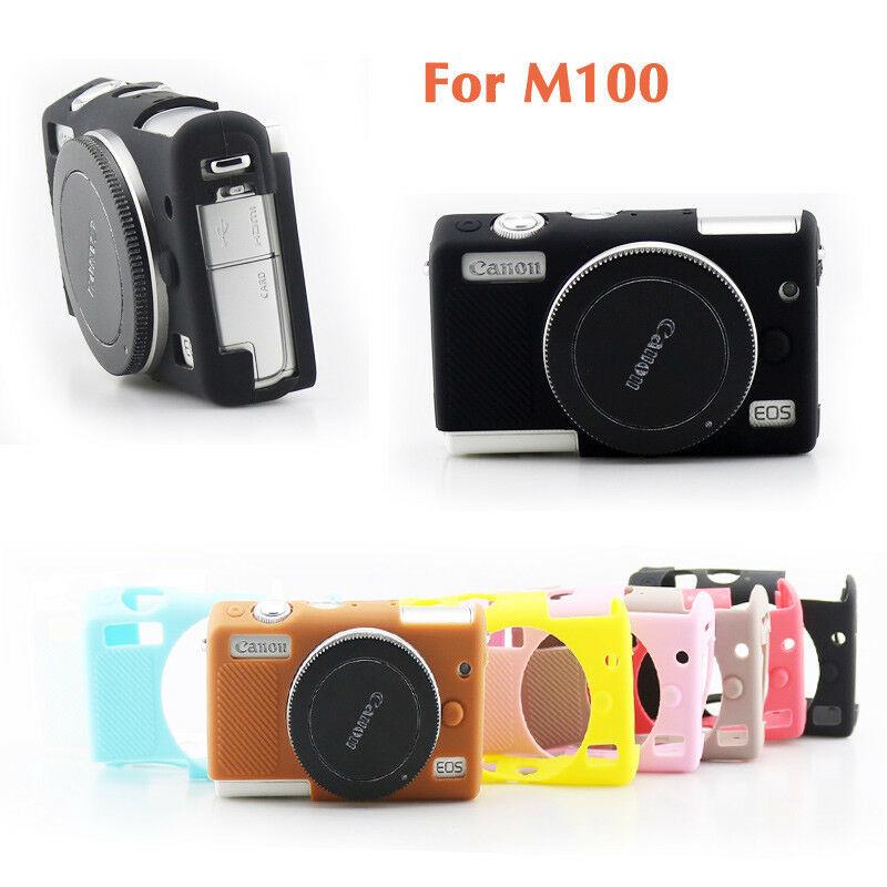 Soft Silicone Rubber Case Cover Body Protective Skin Bag For Canon EOS M100 New