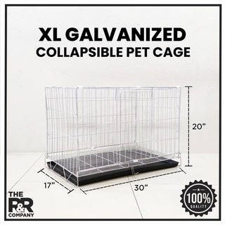 【Ready Stock】❒Heavy Duty XL XXL Pet Cage Collapsible Galvanized Folding for Dog Cat Rabbit Free Poop