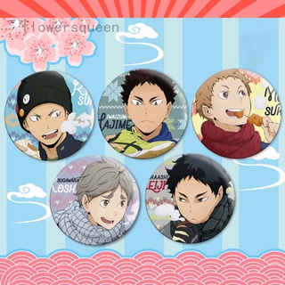 New Haikyuu!! Anime Badge Pin Button Brooch Gift For Friends Anime Jewellry
