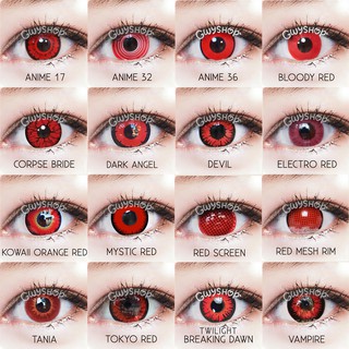 Red ◉ Crazy Anime Contact Lens