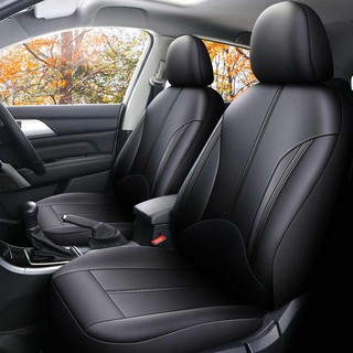 【Ready Stock】✘♙9PCS Automobile Car Seat Cover Protector PU Leather Front Rear Full Set Waterproof Un