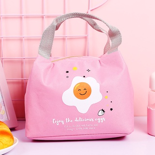 Cute Lunch Box Bag Insulation Bag Lunch Bag Waterproof Heat Insulation Bag Aluminum Foil Thickening Korean Japanese Style (6)