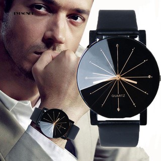 EYe❀~Couple Star Dial Faux Leather Quartz Analog Wrist Watch Valentine's Day Gift