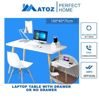 Study table laptop table with drawer ATOZ Nordic Table Teen Study Table