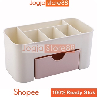 Jewelry Cosmetic Organizer Box Make Up Shelves - Ready Pink