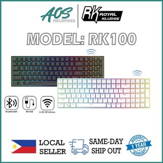 Royal Kludge 100 RK100 keys 100/860 RGB Mechanical Keyboard Hotswappable Hotswap Tri-mode