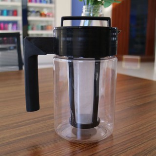 ♥fashionency♥ 900ML Cold Brew Iced Coffee Maker Airtight Seal Silicone Handle Coffee Kettle (1)