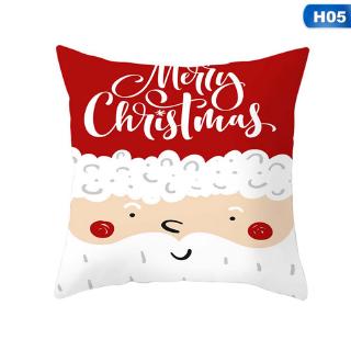 Santa Claus Elk Sofa Throw Pillowcase Christmas Cushion Cover Xmas Home Decor (7)