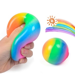Anti Stress Face Reliever Colorful Ball Autism Mood Squeeze Relief Healthy Toy Funny Gadget Vent Toy