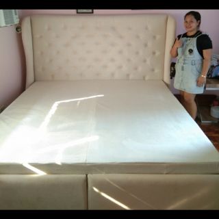 Bed frame with free 4 inches uratex mattress.