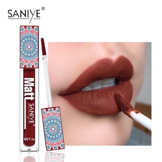 【SANIYE】9 Colors Matte Liquid Lip tint Quick Dry Waterproof Lipstick L1181